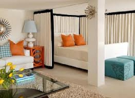 BedroomLivingRoomWhiteBlueOrange