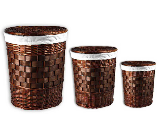 15139 wicker laundry baskets with various sizes Домострой