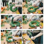 Фото 46: Венок своими руками со свечами настольный