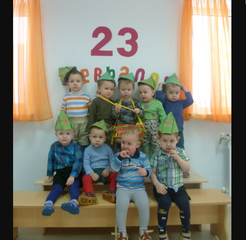 23 февраля в садике