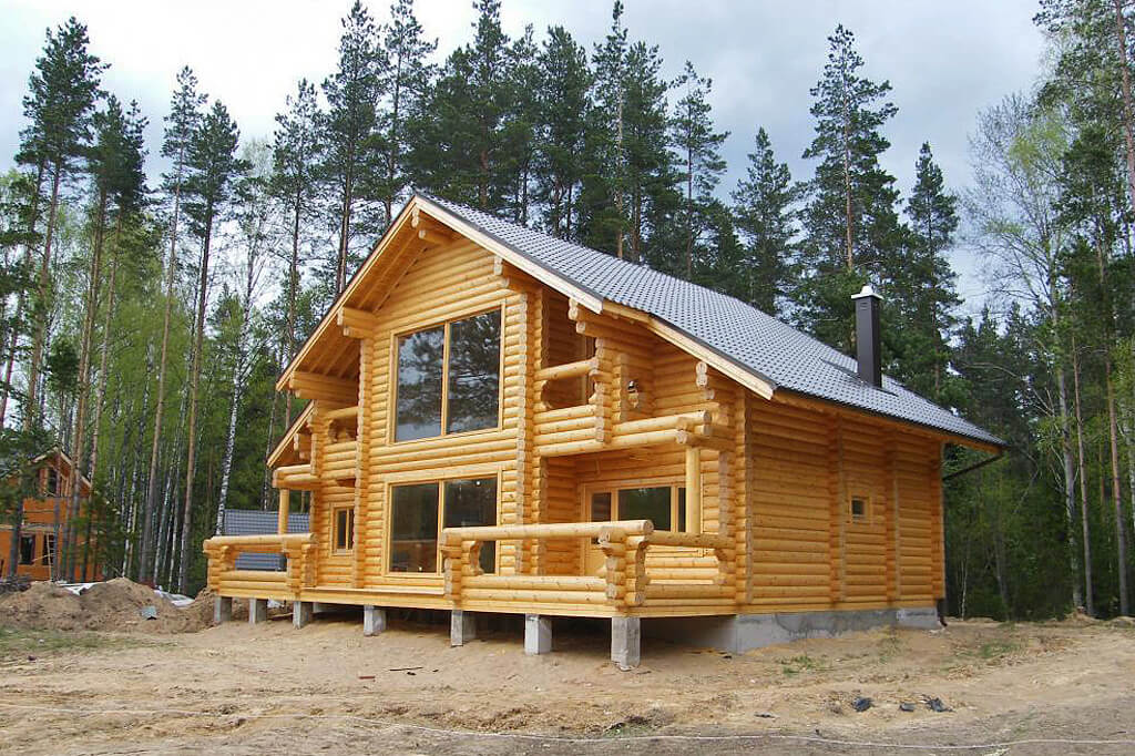 Красивые и прочные деревянные дома