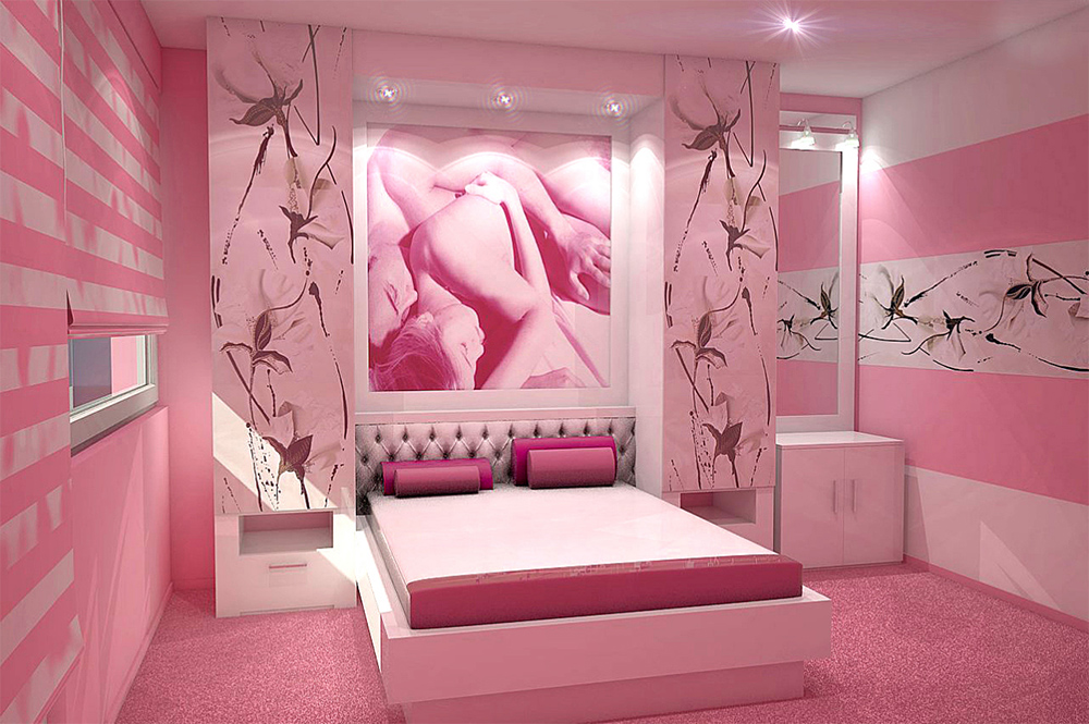 Секс-свидание в розовой комнате
