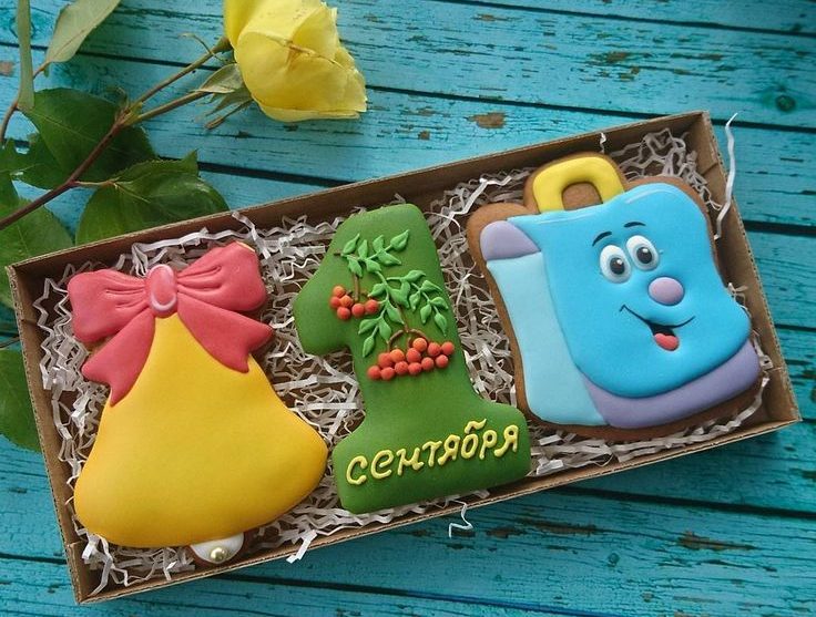 Пряники для букета на 1 сентября