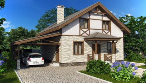 Планировка дома 8 на 8