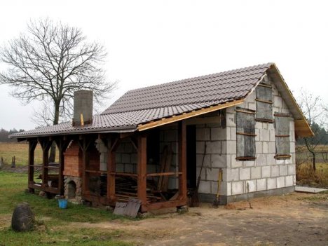 Проекты бань из пеноблоков