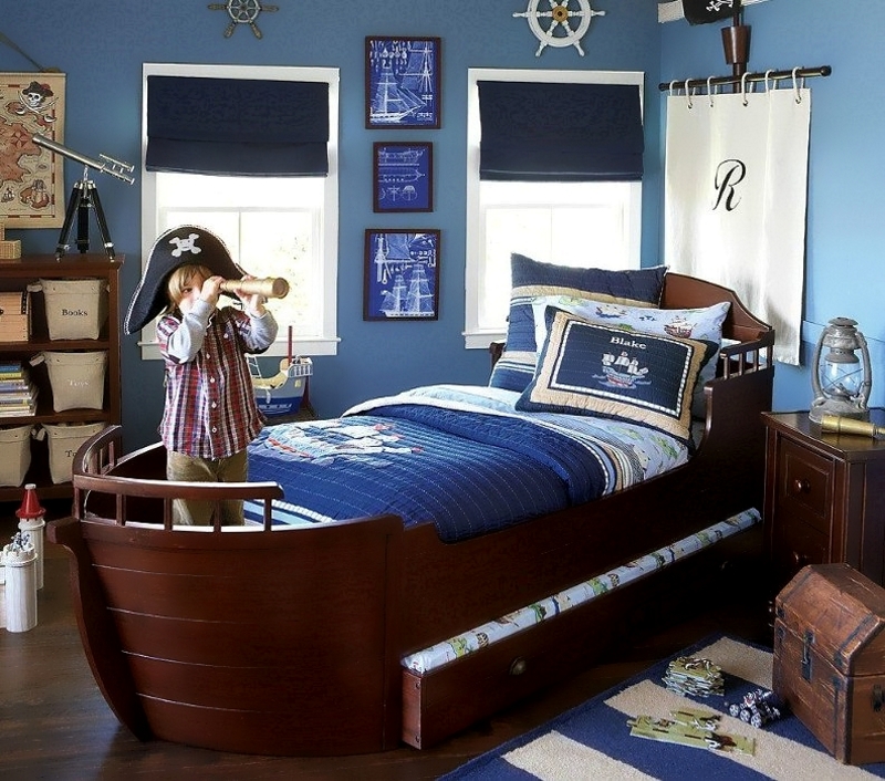Детская комната для мальчика в пиратском стиле