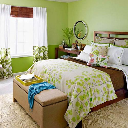 зелная спальня