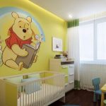 Фото 84: Натяжной потолок в комнате для новорождённого