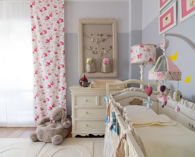 Дизайн комнаты для новорождённой девочки