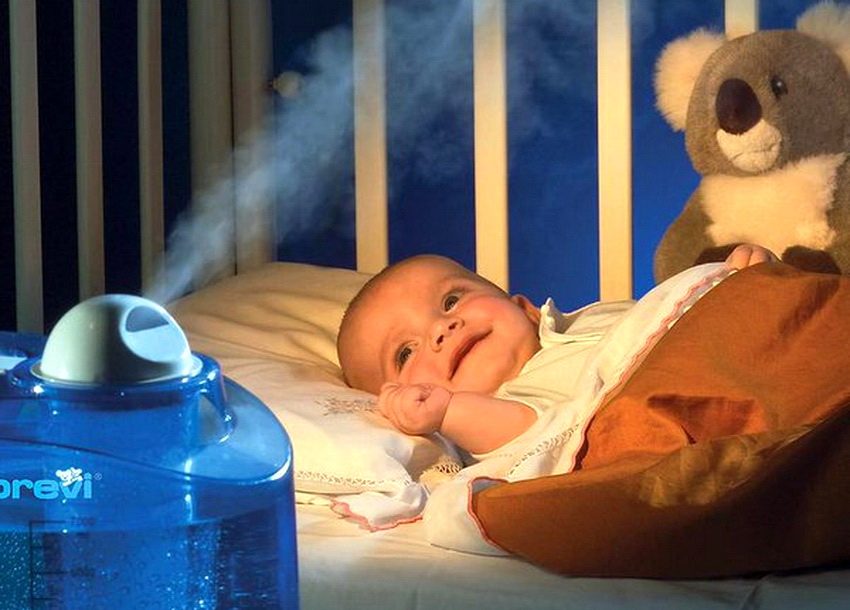 Увлажнитель воздуха в комнате новрождённого