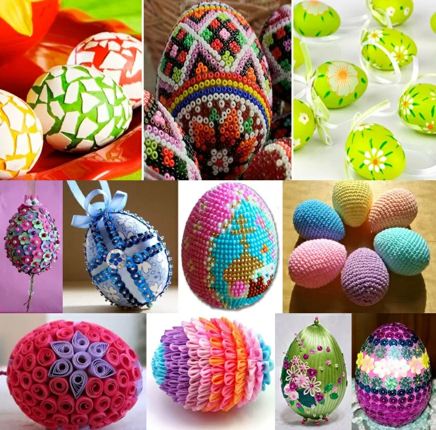 Яйцо из ткани украшение на Пасху к празднику своими руками