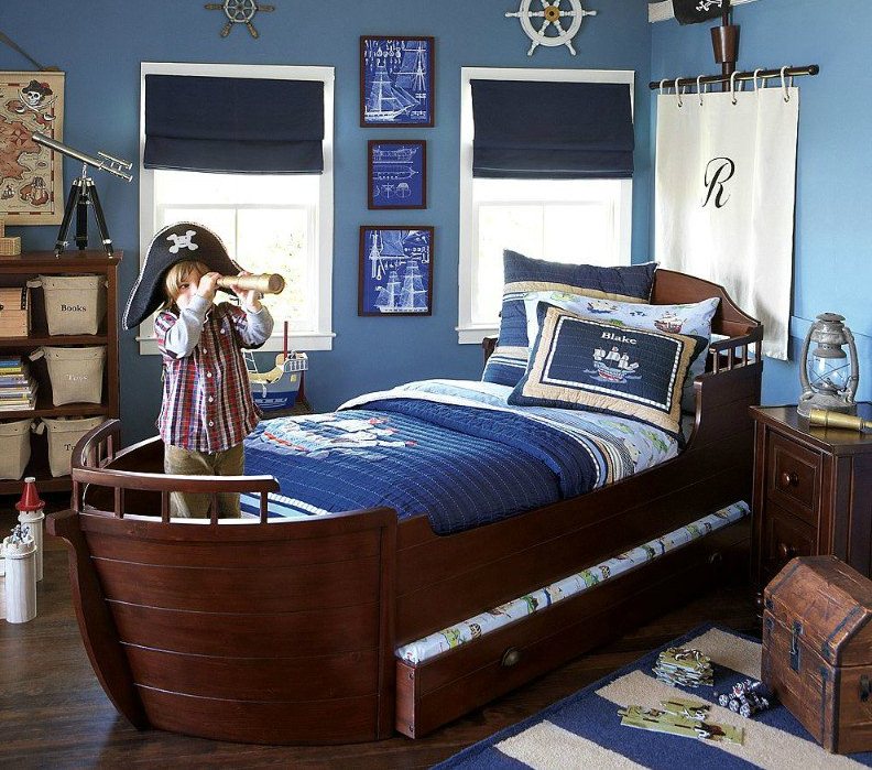 Комната в детской в морском стиле