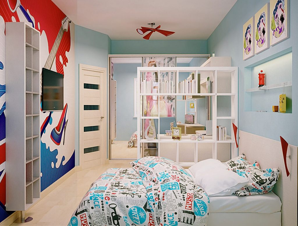 Оформление детской комнаты в стиле поп-арт