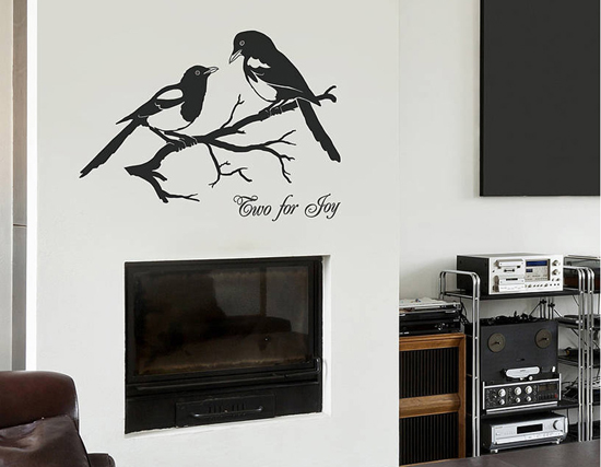 Magpies-Two-For-Joy-Vinyl-Wall-Sticker