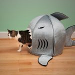 Фото 50: Домик в виде акулы для кошек