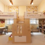 Фото 64: Зонирование детской комнаты для двух детей мебелью