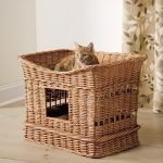Фото 62: Плетеный домик для кошек