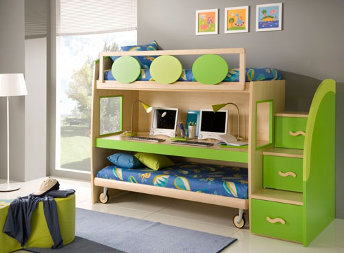 Многофункциональная мебель в детской комнате в гостиной