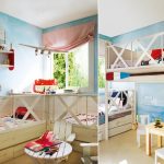 Фото 150: Детская комната в пляжном стиле для двух детй
