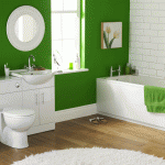 Фото 31: Яркий цвет в ванной в интерьере