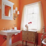 Фото 10: Ванная в оранжевом цвете