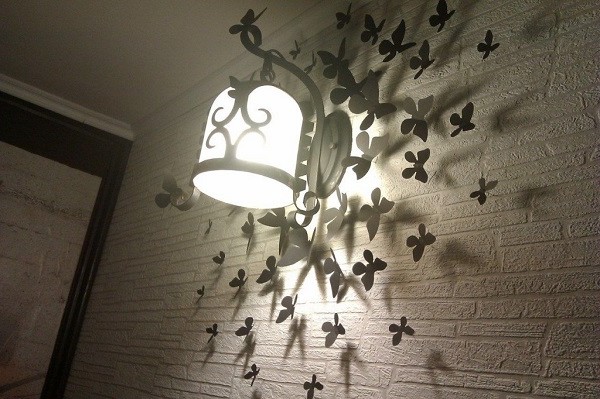 бабочки на стене своими руками
