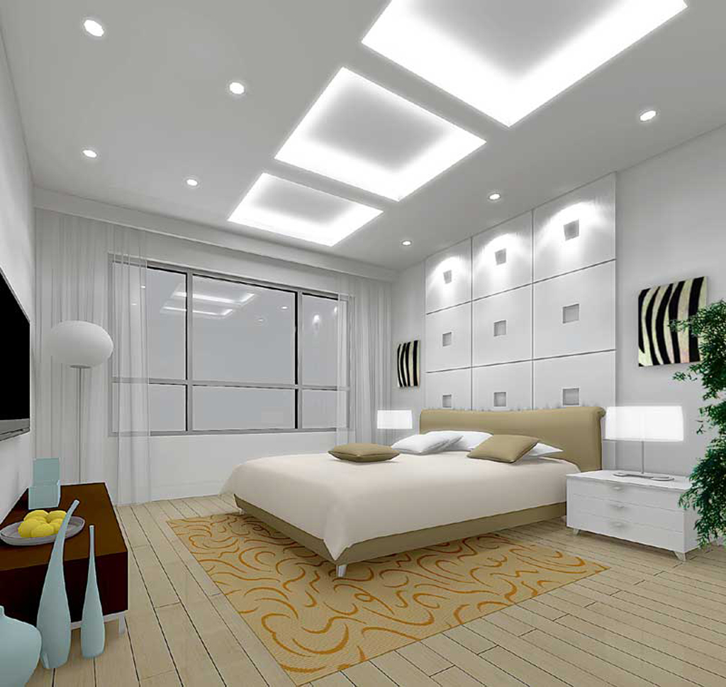 Использование гипсокартонных потолков в современном дизайне спальни