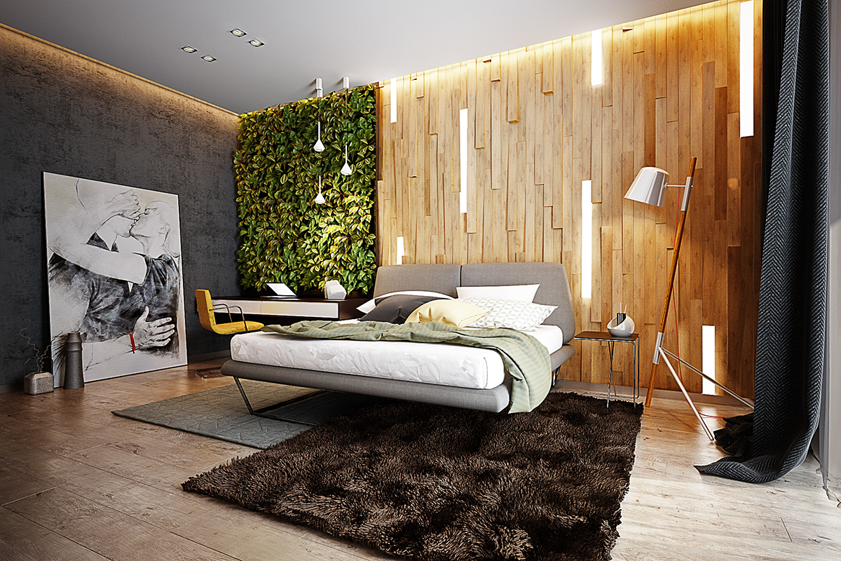 Дизайн спальни в эко-стиле