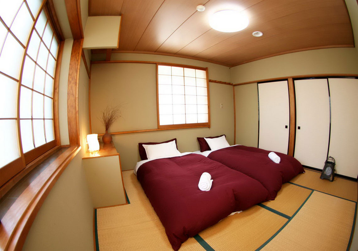 Спальня в стиле японского минимализма