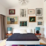 Фото 353: Стильная современная спальня с выверенными линиями и геометричным ярким напольным покрытием