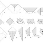 Фото 19: Простая схема кошки-оригами