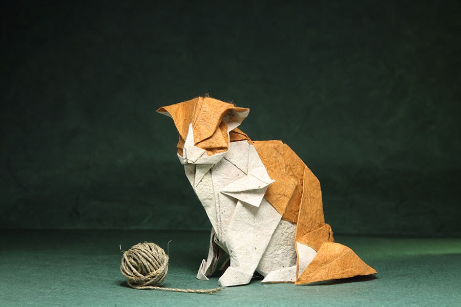 Кошка-оригами