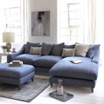 Фото 16: Синий диван в гостиной