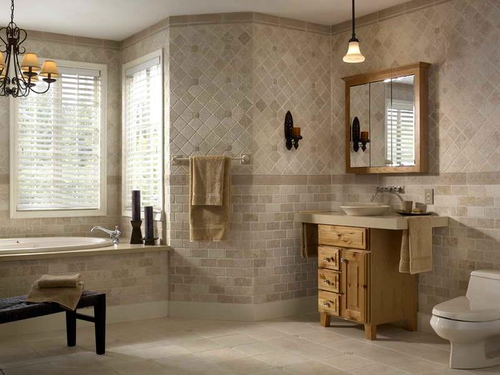 Олдскул в плитки для ванной