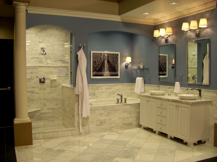 Плитка для ванной серого цвета