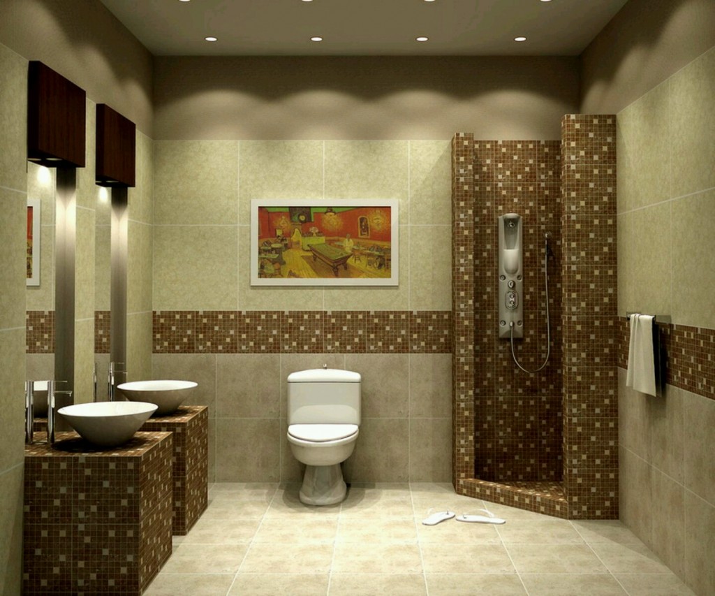 Сочетание фактуры плитки в дизайне ванной комнаты