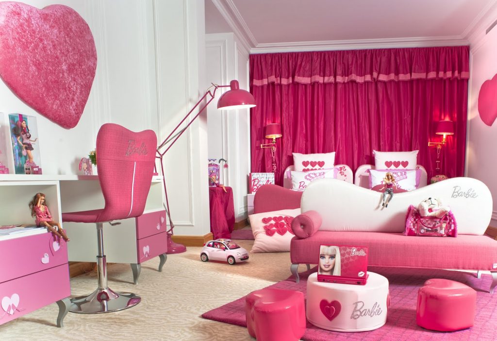 Детская комната в стиле Барби для девочек
