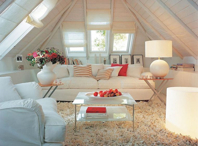 Фото 62: Оформление мансарды