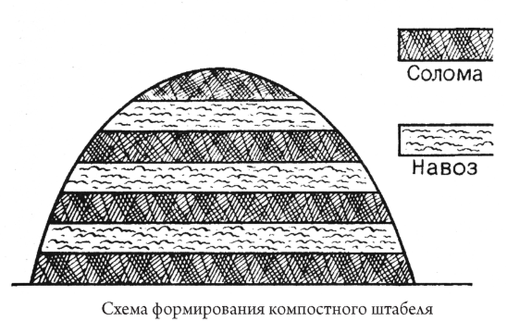 Схема закладки компоста