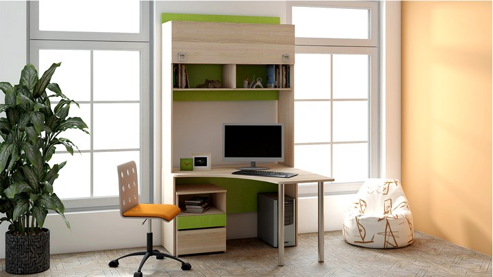 Детский письменный угловой стол