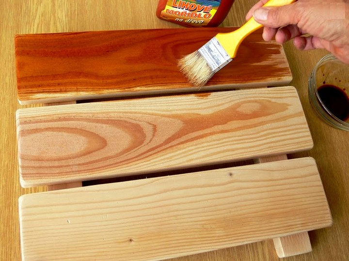 Как морить древесину