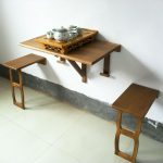 Фото 73: Складной пристенный столик для маленькой кухни