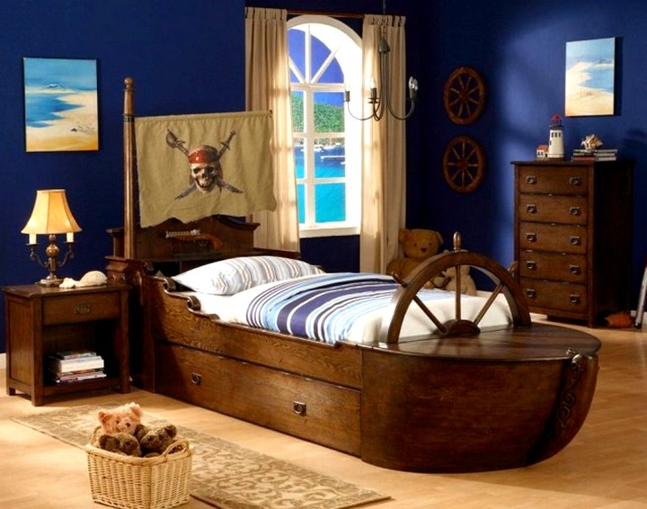 Пиратская-кровать для мальчика