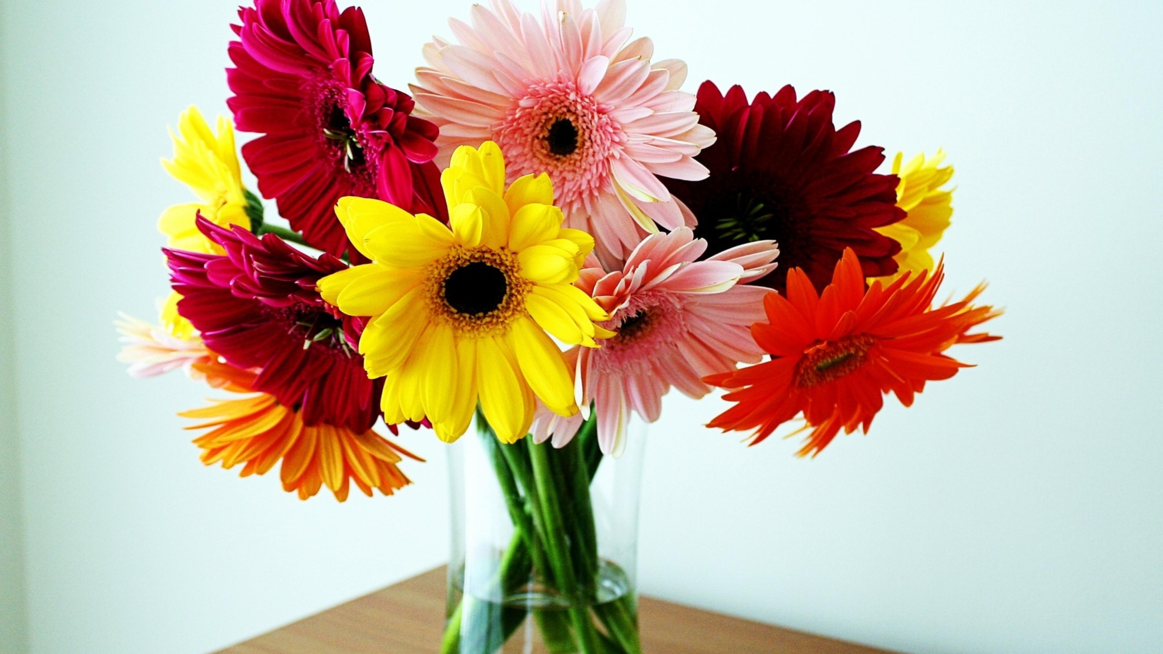Покажи картинки цветов. Букет "герберы и лилии". Красивые герберы. Яркие цветы в вазе. Герберы в вазе.