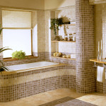 Фото 27: Мозаика в ванной комнате