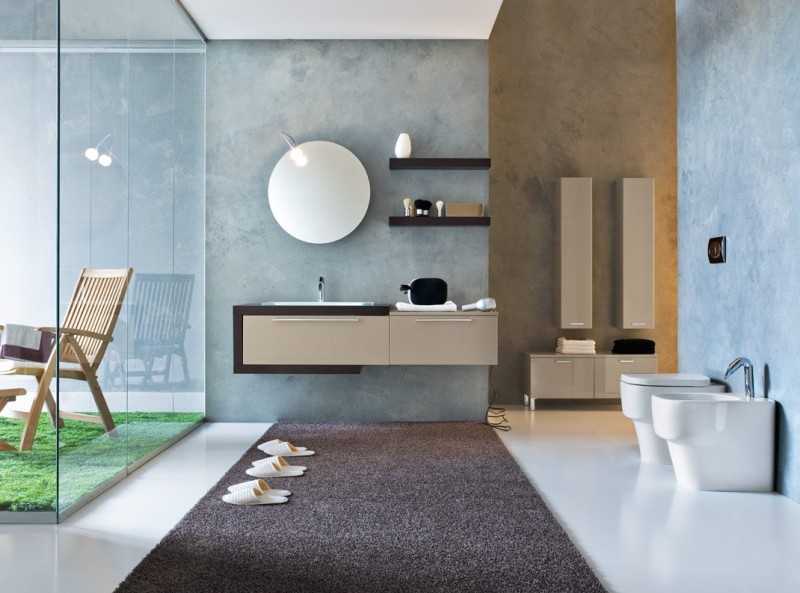 Дизайн ванной комнаты в стиле ультрамодерн