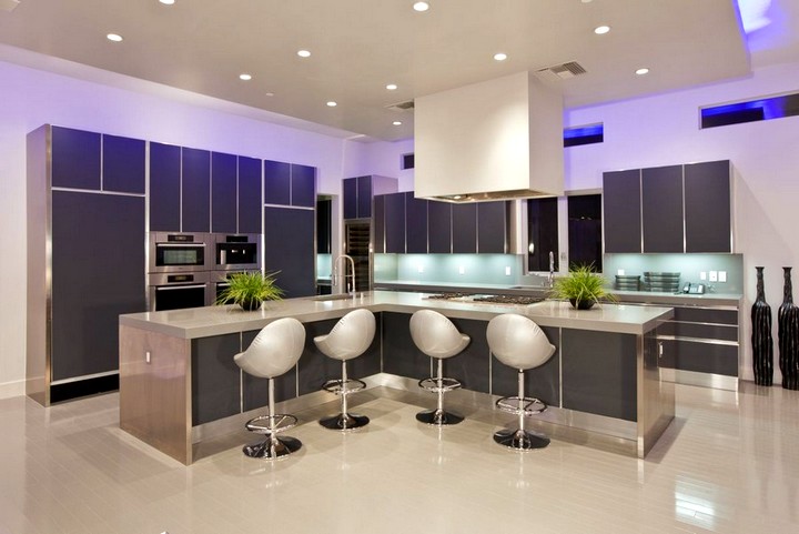 Дизайн потолка на кухне (10)