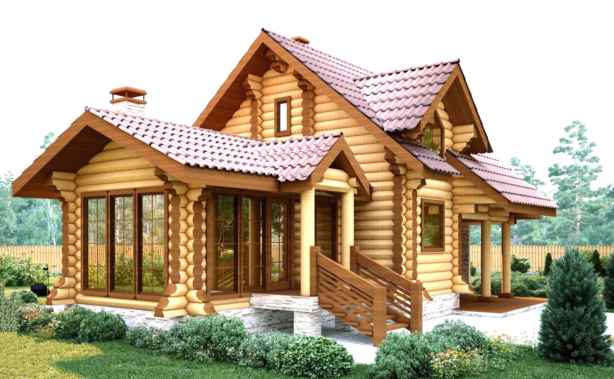Проекты деревянных домов фото