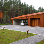 Фото 28: Дизайн деревянного гаража с односкатной крышей