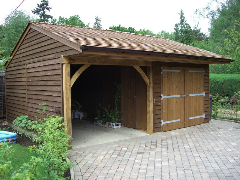 Дизайн деревянного гаража